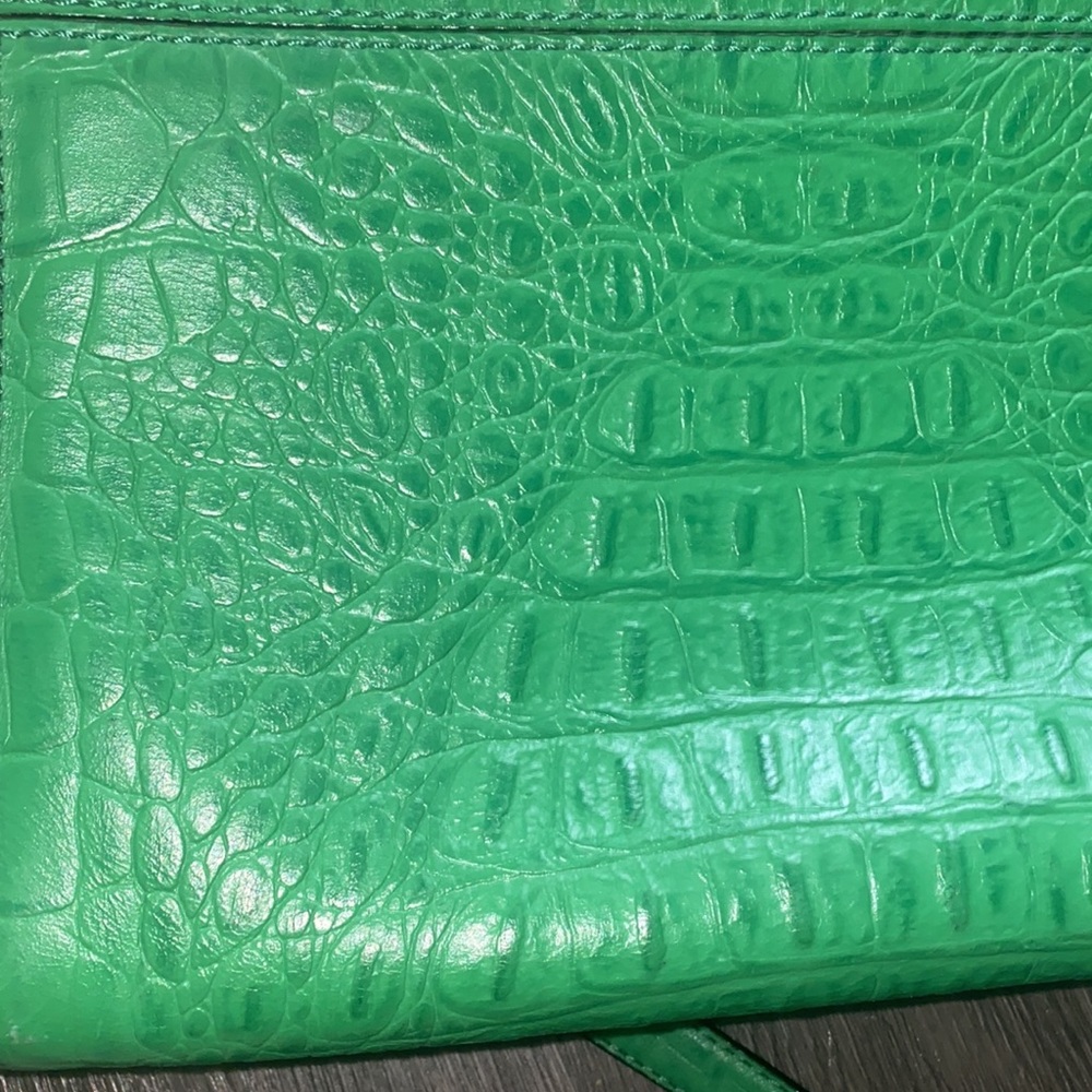 Kate Spade Green Crocodile Leather Darcy top handle - Picture 12 of 16
